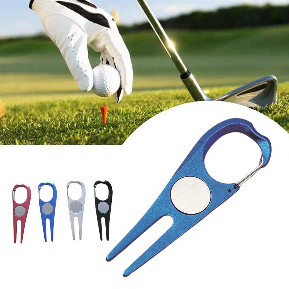 Stainless Steel Golf Green Repair Divot Tool Pitch Fork