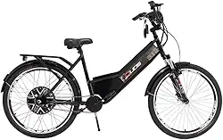 Bicicleta Elétrica Confort 800W 48V 15Ah Preta