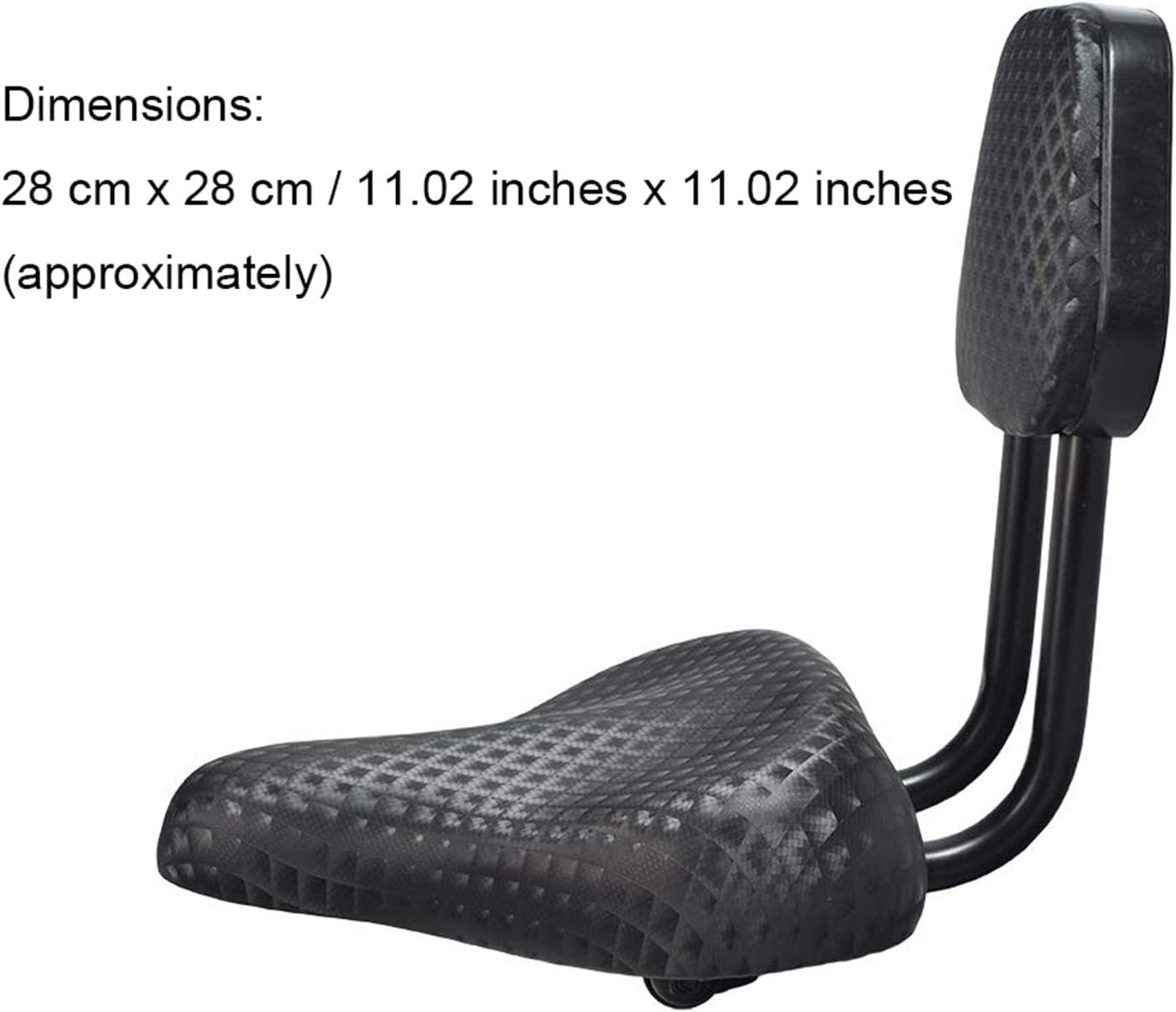 Fahrradsitz Mit Rückenlehne & Lordosenstütze - Extra Breiter Komfortsattel Für Lange Touren