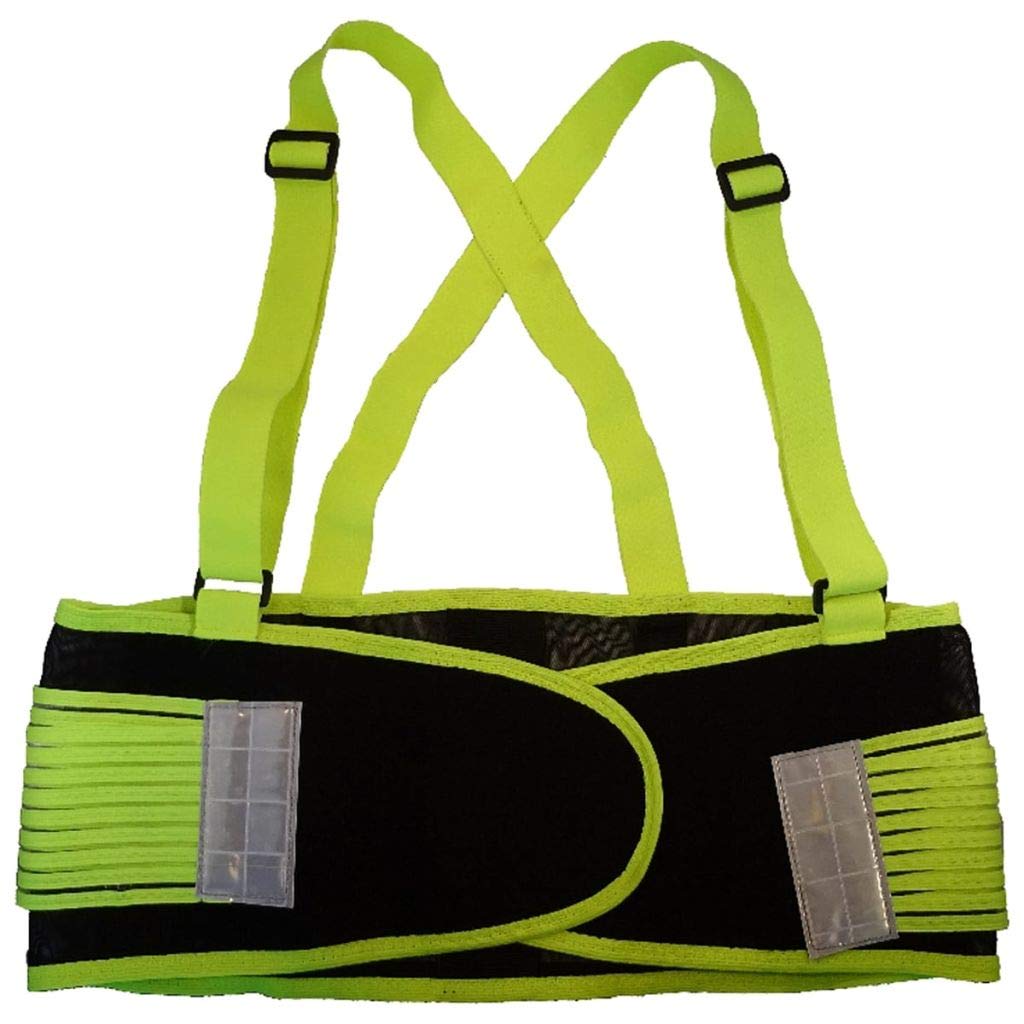 Toolpack Faja Lumbar Reflectante Espalda Neón Luz Equipo Protección Cinturón