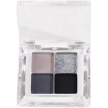 Kaleidos Eyeshadow Palette, Sampler, 4 Colors, 0.05 oz 0.15 g, Makeup Palette, Smokey, Pearlescent Luster, Eye Color Palette, Lasting for Beginners, Cosplay, Daily Makeup 001, Black Jasmine
