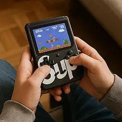 Mini Game Portátil Sup Game Box Plus com 400 Jogos com Tela LCD Leve Prático Nostálgico para Todas As Idades MaxCompre