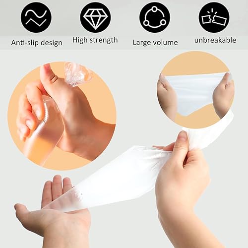 Miniatura 6 de 100 bolsas de pastelería desechables extragruesas  Bolsas de plástico profesionales para pastelería para pasteles, cupcakes, galletas y glaseado