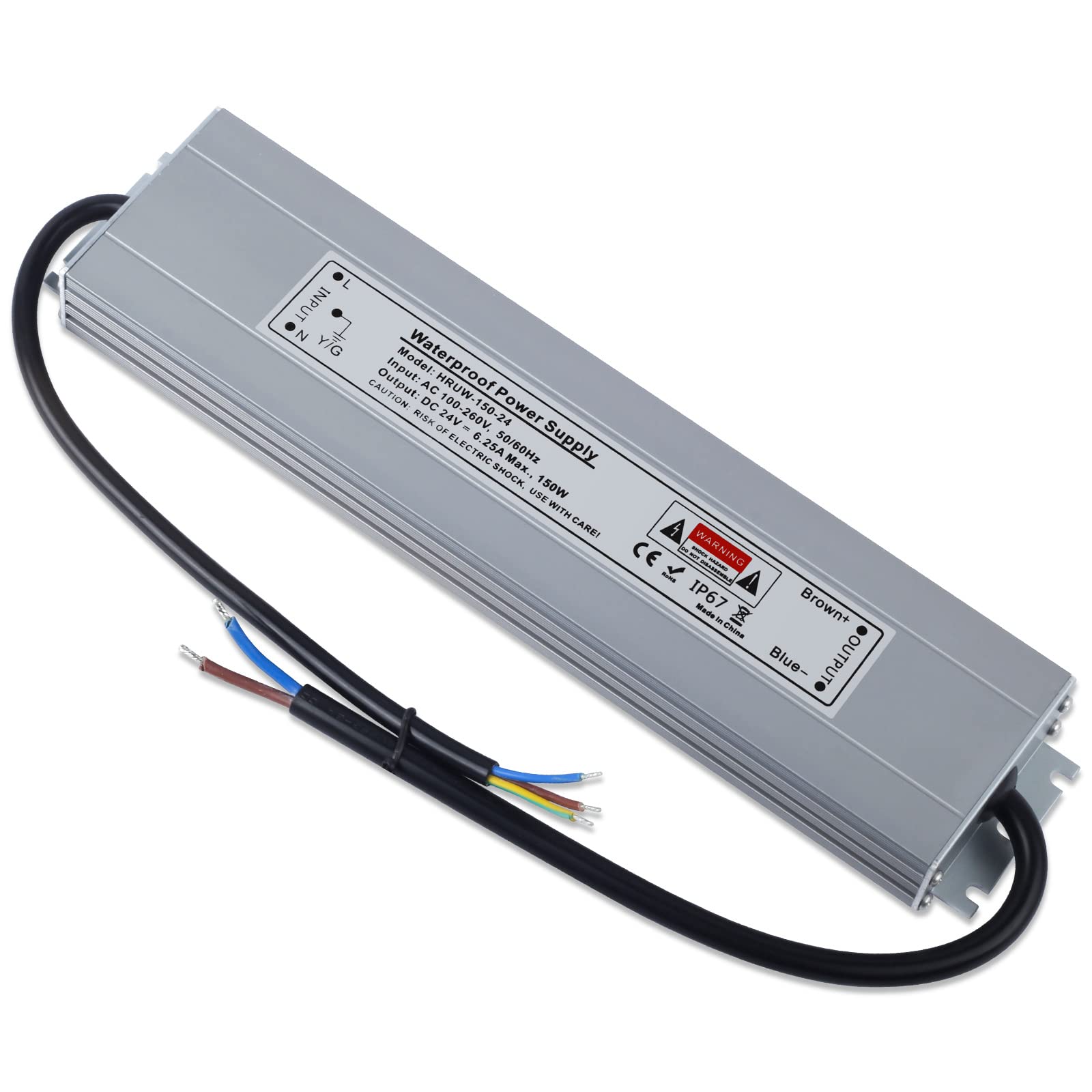 Buy YAYZA! LED Driver 24V 150W Outdoor, UltraSlim Waterproof LED Power