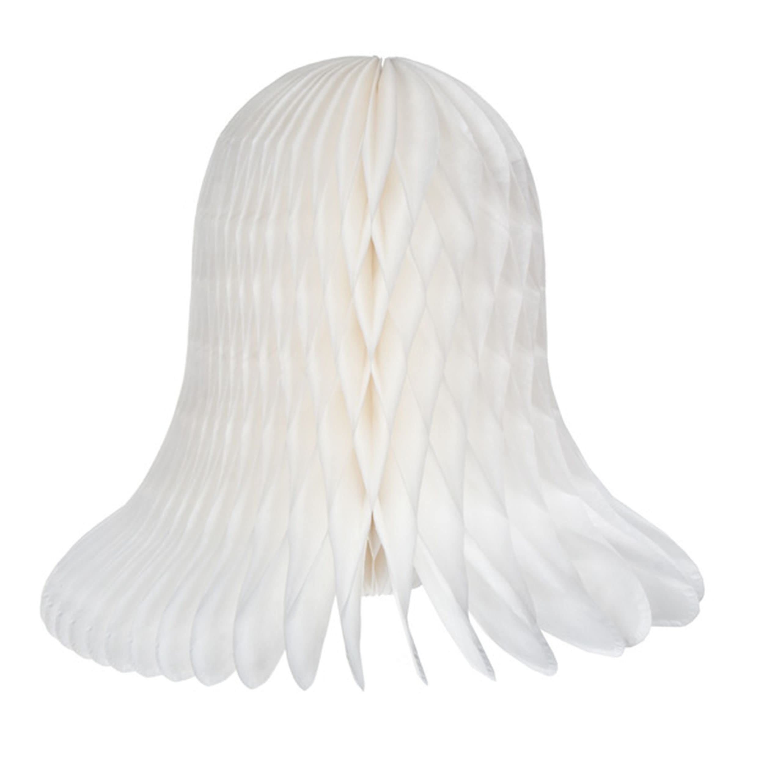 Eurowrap Honeycomb Paper Bell Decoration 20Cm - White