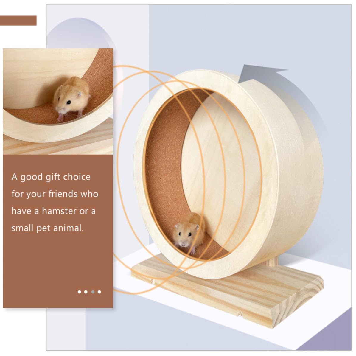 Hamsterrad, Geräuschloses Laufrad für Hamster und Eichhörnchen