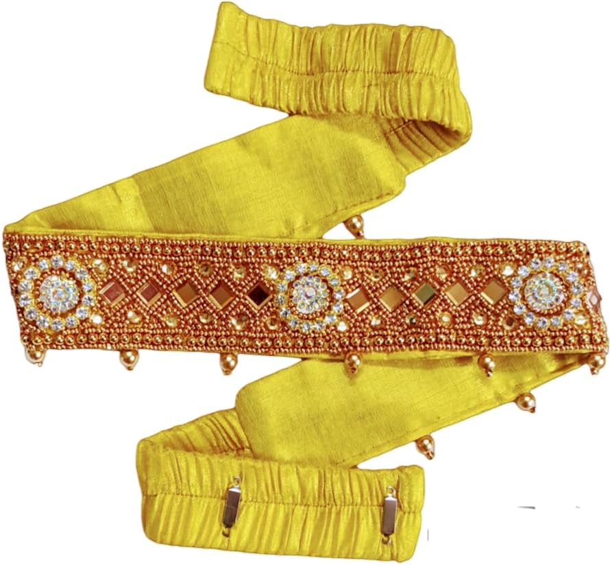 GenericMAGGAM FASHION Cloth Belt | Jewellery Celebrity Inspired Adjustable Kamarband Waist Belt for Women/Girls