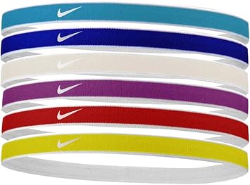 NIKE Swoosh Sport Headbands 6/Pack Baltic Blue/Hyper Royal/Photon DUST