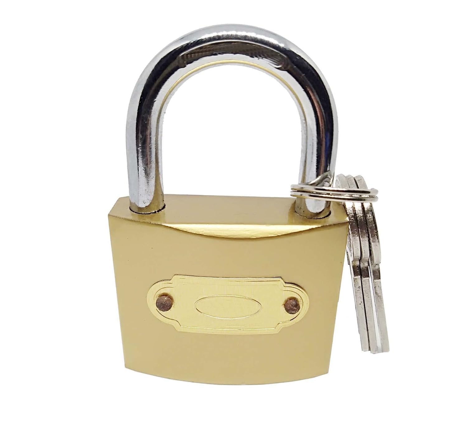 ZEN METALS | 32 mm Padlock with 3 Keys | Pack of 2 | Lock for Main Door, Gate, Shops, Office, | Golden Finish | Pack of 2 | Hardened Shackle Padlock-image-15