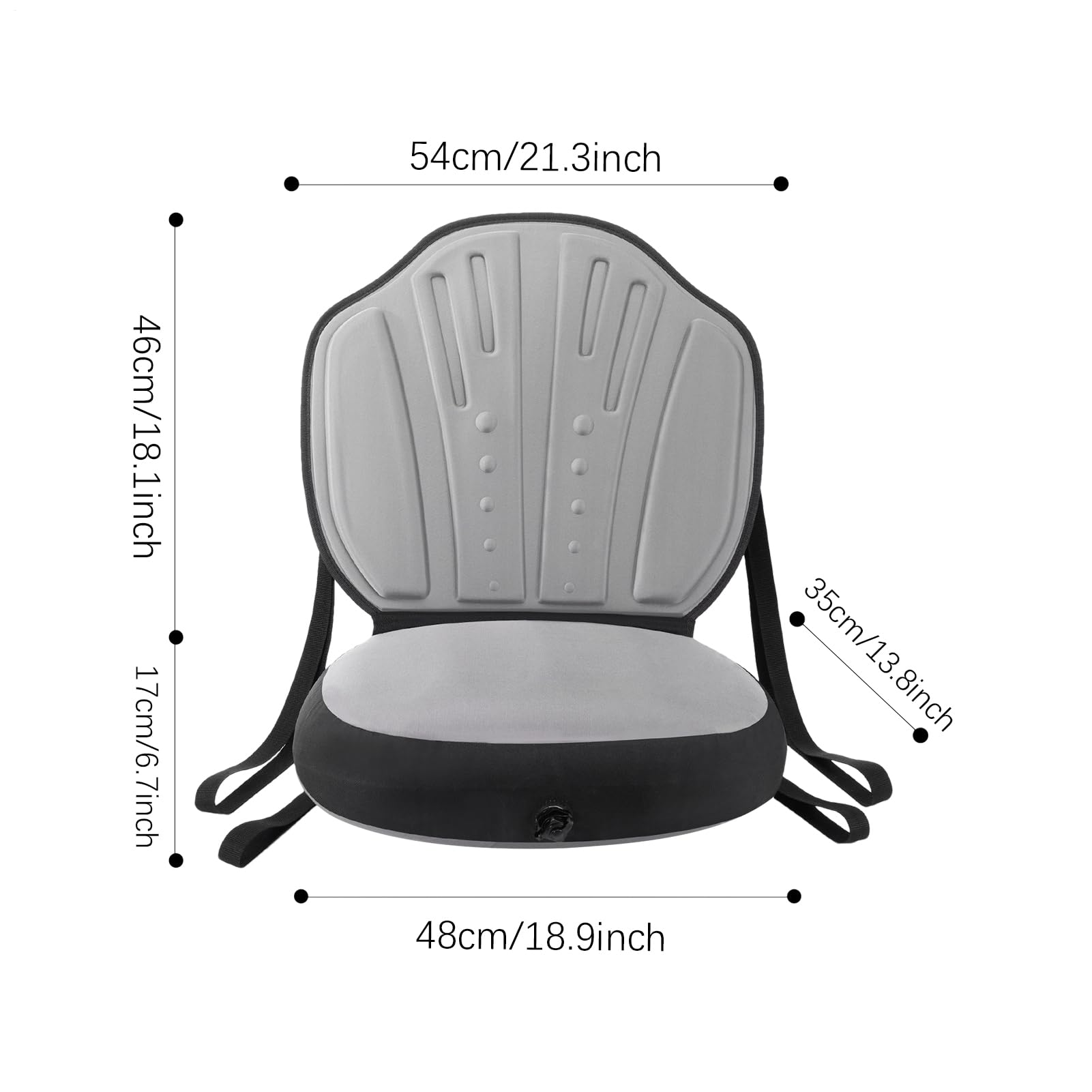 Sedile per paddle board - Cuscinu per kayak Sport acquatici, accesori per | barche Attrezzatura da esterno, 21,65x18,9x0,79 pollici Stand Up Paddle gonfiabile Comfort | Avventure di viaggio di rafting