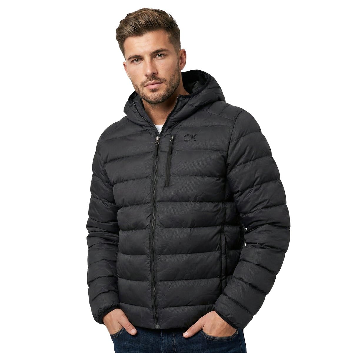 Calvin Klein 2026 Hombre San Gabriel Tejido Jacquard Acolchado