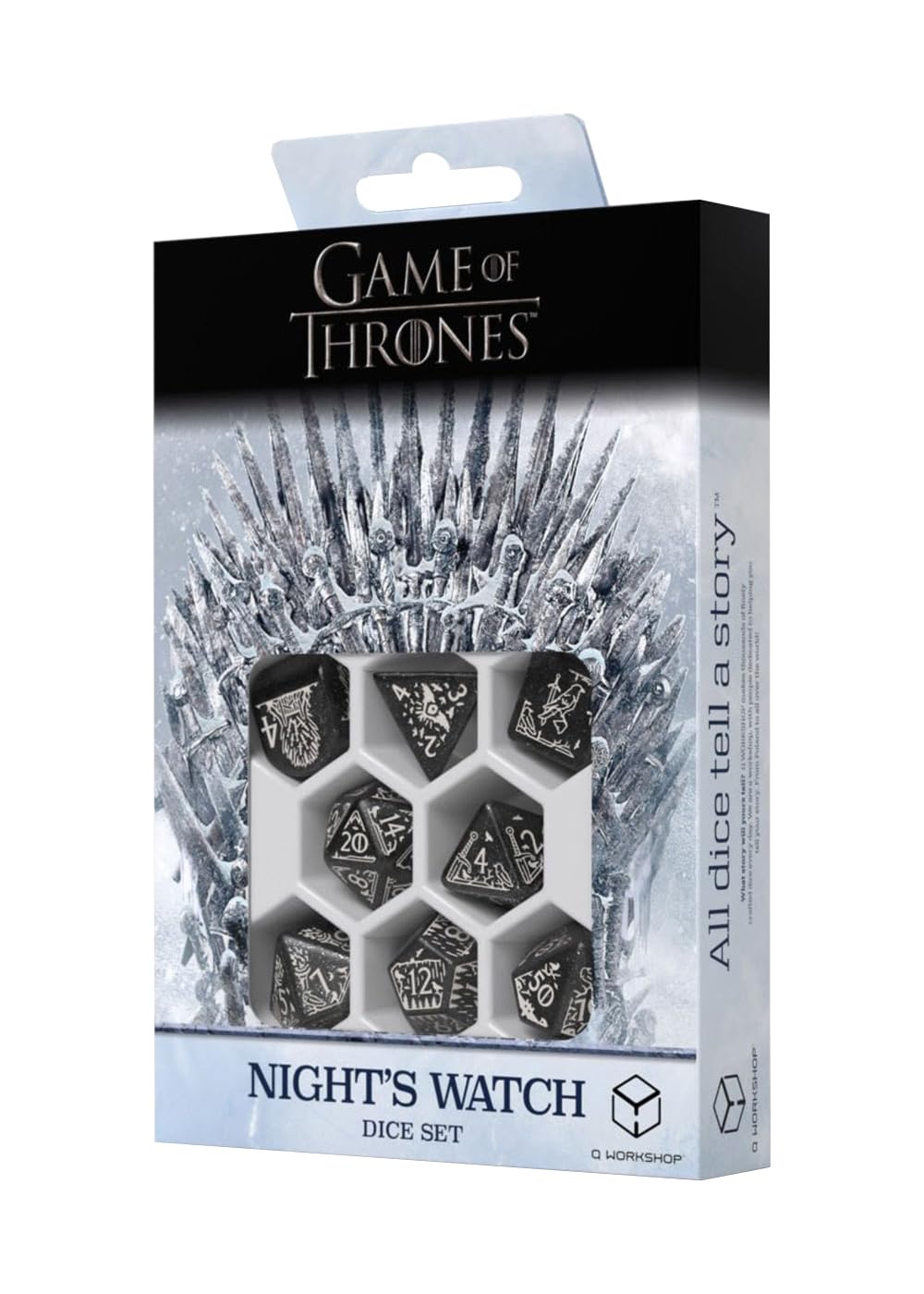 Q-Workshop Game of Thrones. Night's Watch Dice Set.