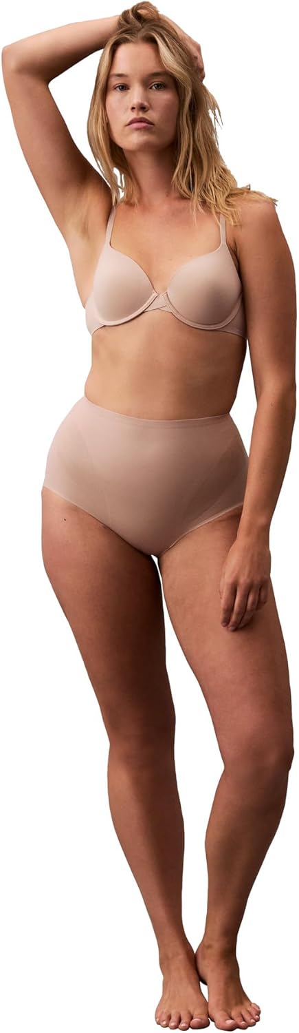 Calvin Klein womens Shapewear Stay-put Stretch High-waist Brief Panty