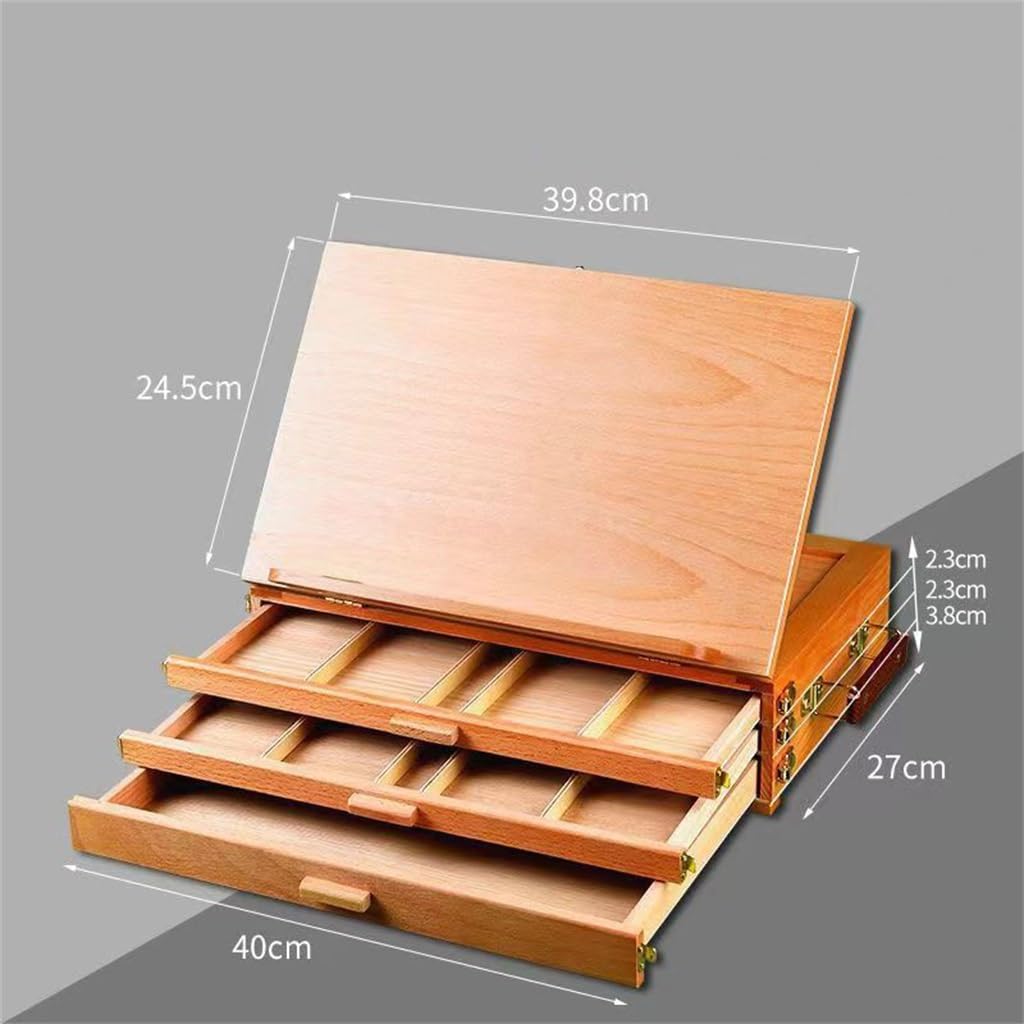 Multi-Layer Storage Picture Box Easel Art Drawer Type Multi-Functional Sketching Table