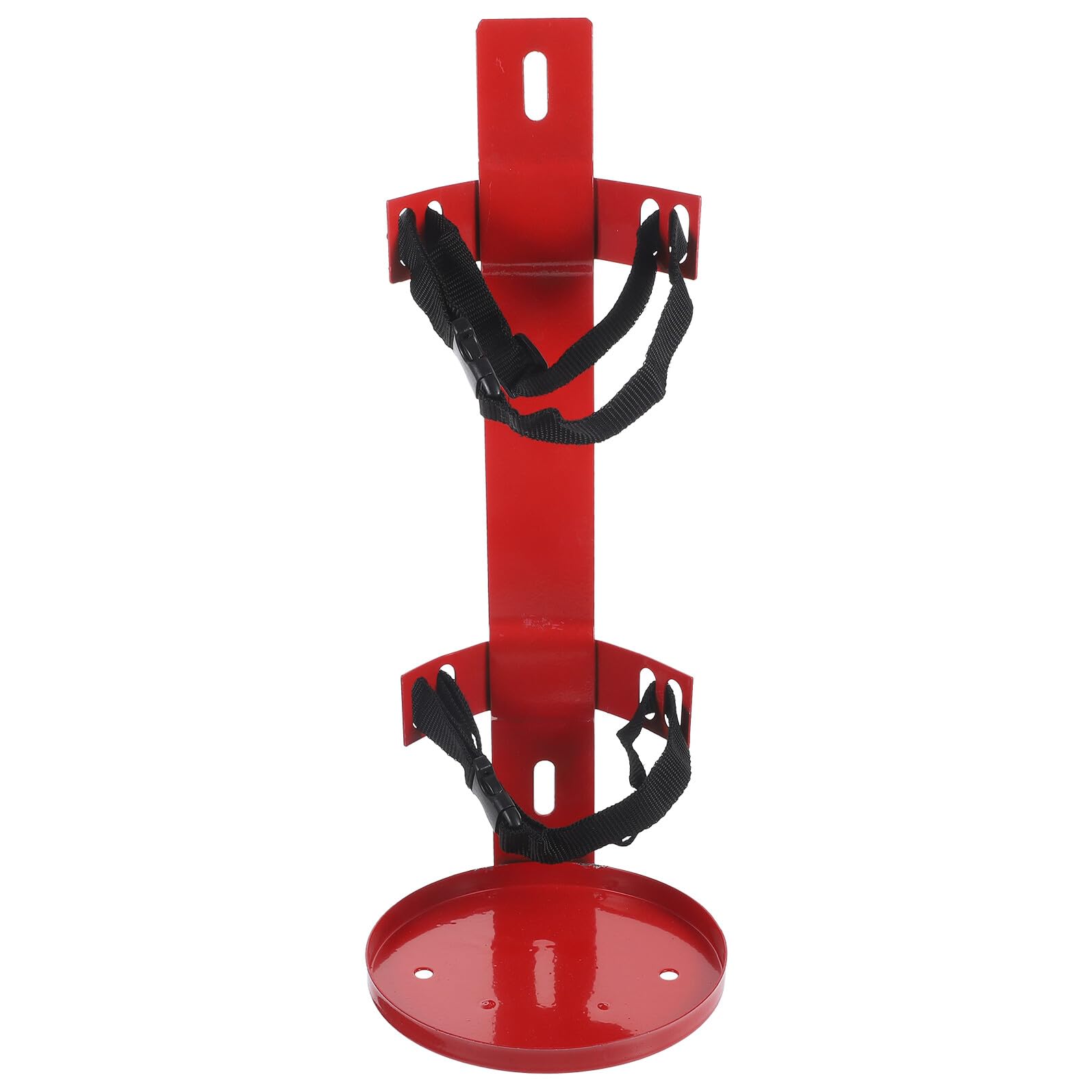 OUNONA Soporte para Extintor de Incendios Rojo de Hierro y Poliéster con Diseño para Montaje en Pared y Optimización de Espacio Adecuado para Oficina y Barco