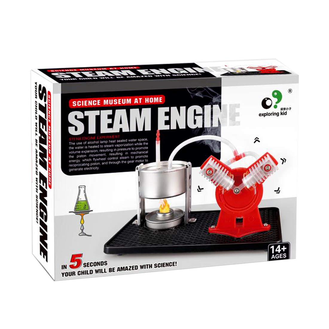 Batop Moteur à Vapeur Modélisme Stirling Machine en Kit Jouet Éducatif