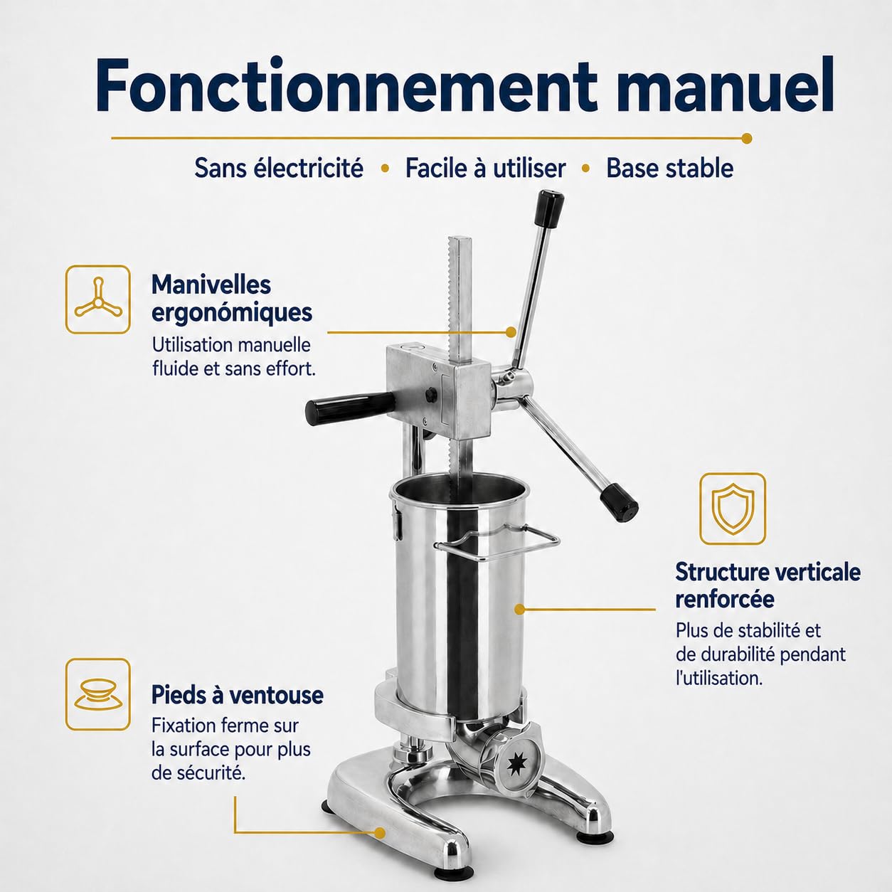 Machine à Churros Manuelle 2L – Churrera Verticale en Acier Inoxydable pour Usage Domestique et Commercial