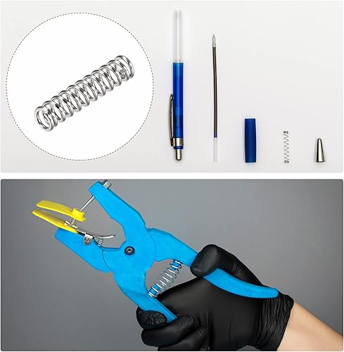 Miniatura 174 de METALLIXITY Resortes de compresión (0.020 x 0.118 in de diámetro exterior, 0.787 in de longitud libre) 20 unidades, resorte de extensión de acero