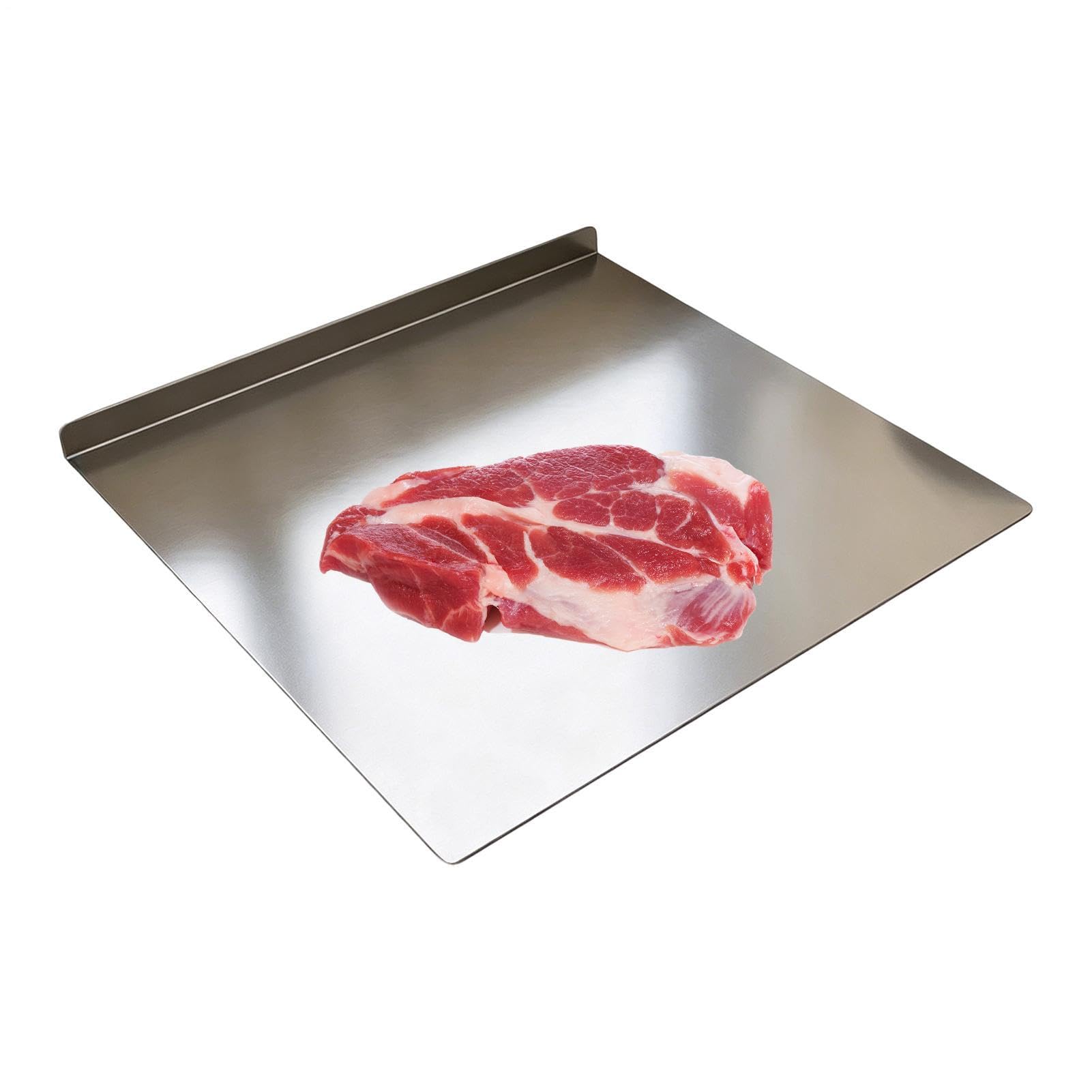 Tabla de cortar de acero inoxidable grande para cocina y repostería