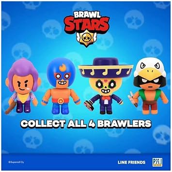 P.M.I. Brawl Stars Action Figure | One of Four 6.7-Inch-Tall Collectibles | Brawl Stars Toys, Gift for Video Gamer | Shelly with Boomstick | Ofically Licensed Toy Figure - Articulated