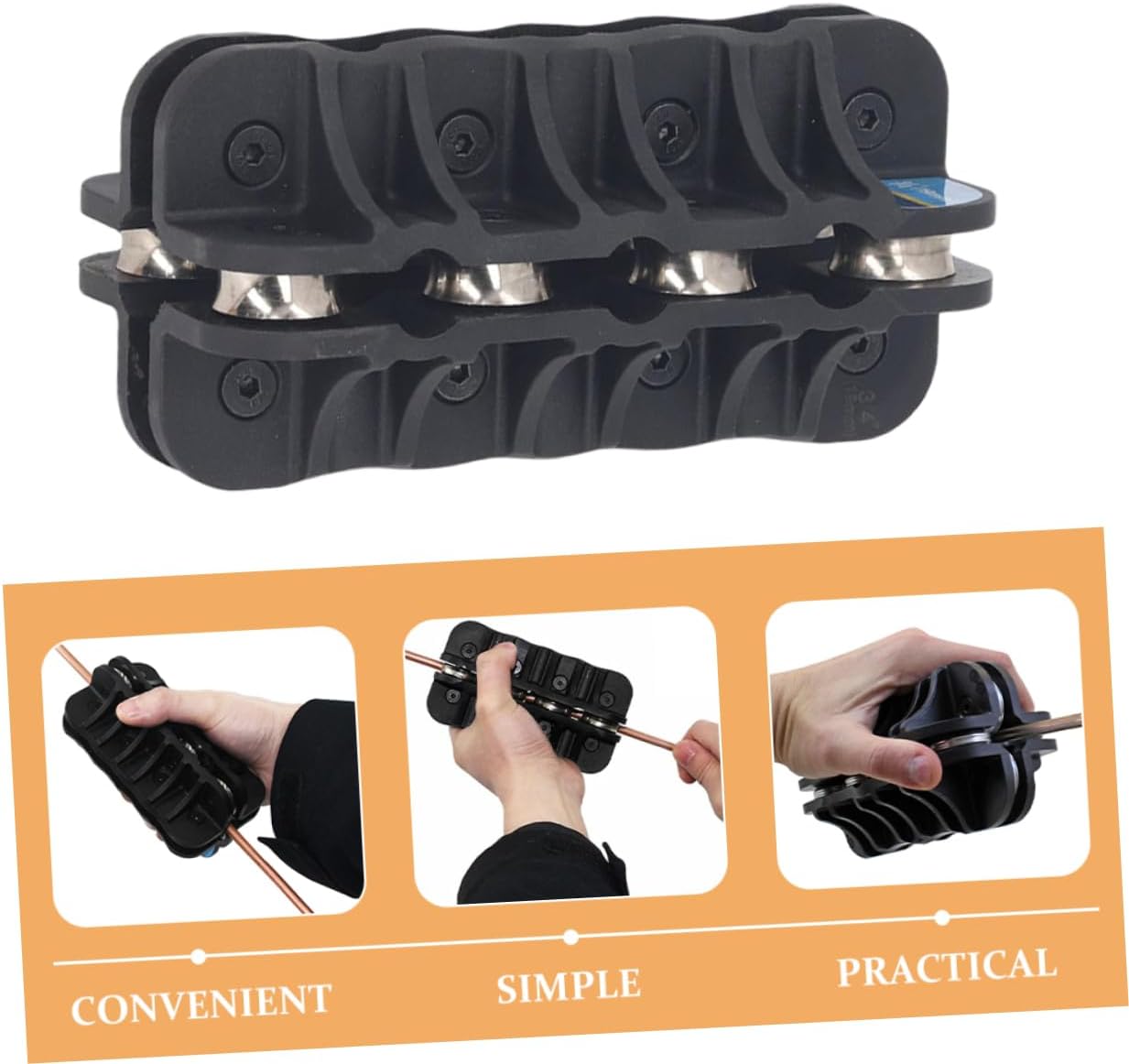 GARVALON Multi-purpose Brake Line Bending Straightening Tool Construction for Home Industrial Applications Efficient Repair