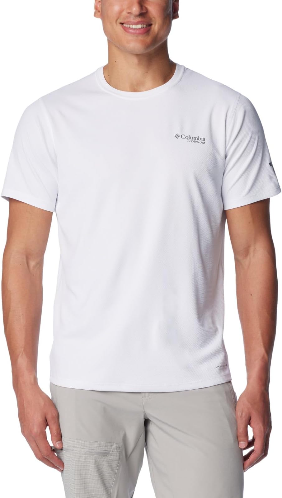 Men's Summit Valley Short Sleeve Crew, White, Medium