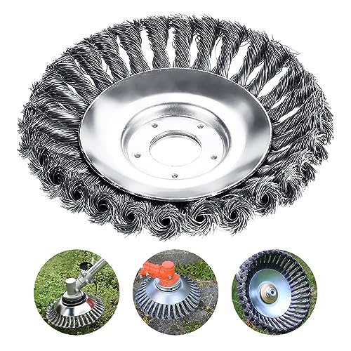 GOWTHHRT 草刈機用チップソー 2024最新型 草刈り機 25cm 替え刃 除草ホイール 除草ブラシ 草刈り機替え刃 鋼線 錆び取り 除草 雑草刈り機部品ツール ガーデンアクセサリー