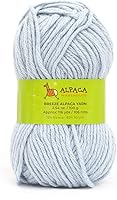 Vista 9 de Mezcla de lana de alpaca, 1 madeja de 3.53 onzas, peso peinado, celestial, suave y perfecto para tejer y tejer a ganchillo (aguamarina, peso peinado)