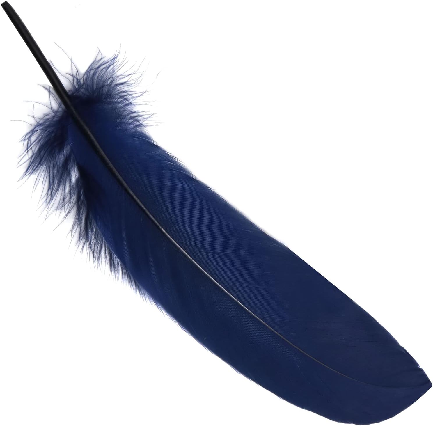 Natural Goose Feather LUORNG 100PCS 5.9-7.9inch / 15-20 cm Beautiful Navy Blue Goose Feathers for DIY Craft Projects Clothing and Hats