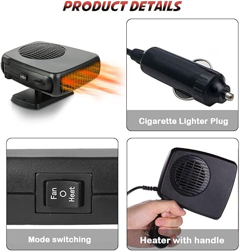 Miniatura 4 de Showvigor - Calentador de automóvil 2024, nueva actualización 2 en 1, calentador de coche de calentamiento rápido y refrigeración, esencial para