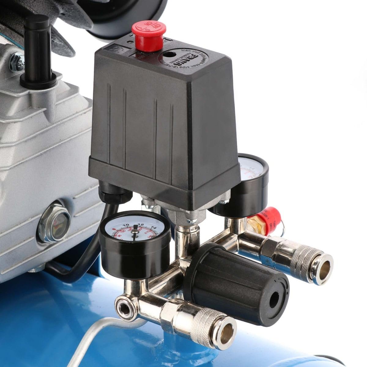 Airpress 36888, Compresor de aire de 2 pistones HL 425-50 8 bar 3 CV / 2,2 kW 260 l/min 50 L + Kit de accesorios neumáticos