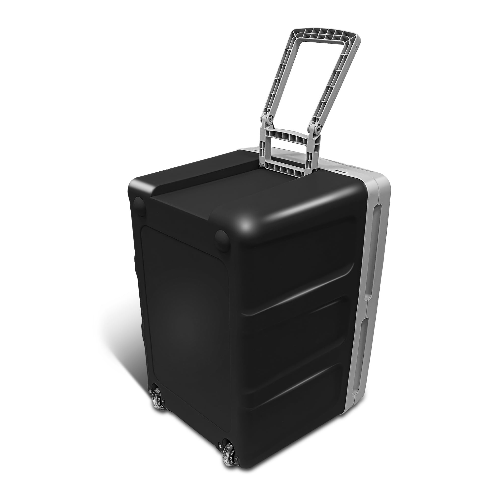 briebe Nevera Portátil Eléctrica de Viaje para Coche, Camping, 12V / 220V, Capacidad 40 L, Ruedas, Refrigera, Mantiene el Calor, Modo Bajo Consumo