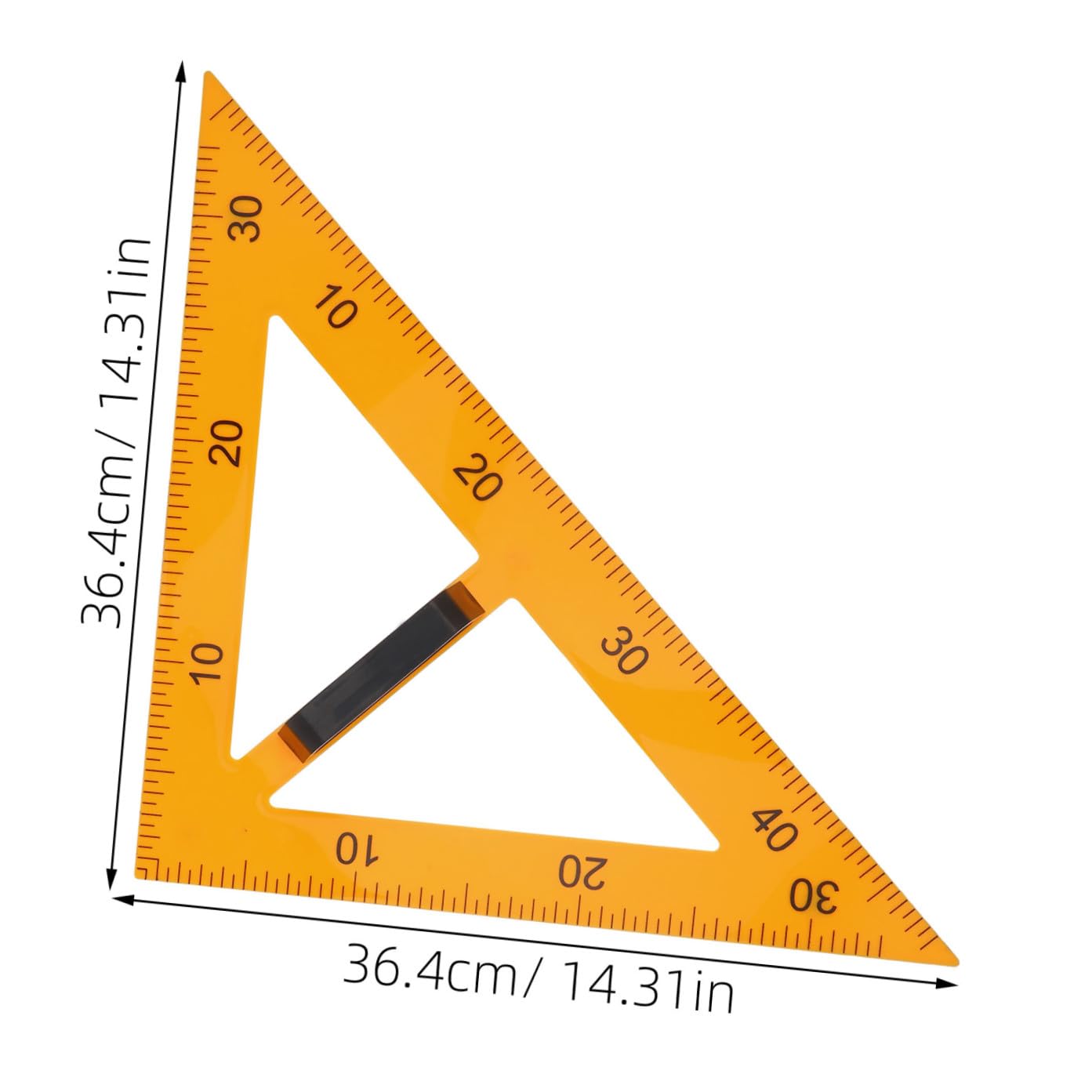 Angoily 3 Pièces Règle Magnétique avec Poignée pour Fournitures Pédagogiques Mathématiques Outil pour Enseignement