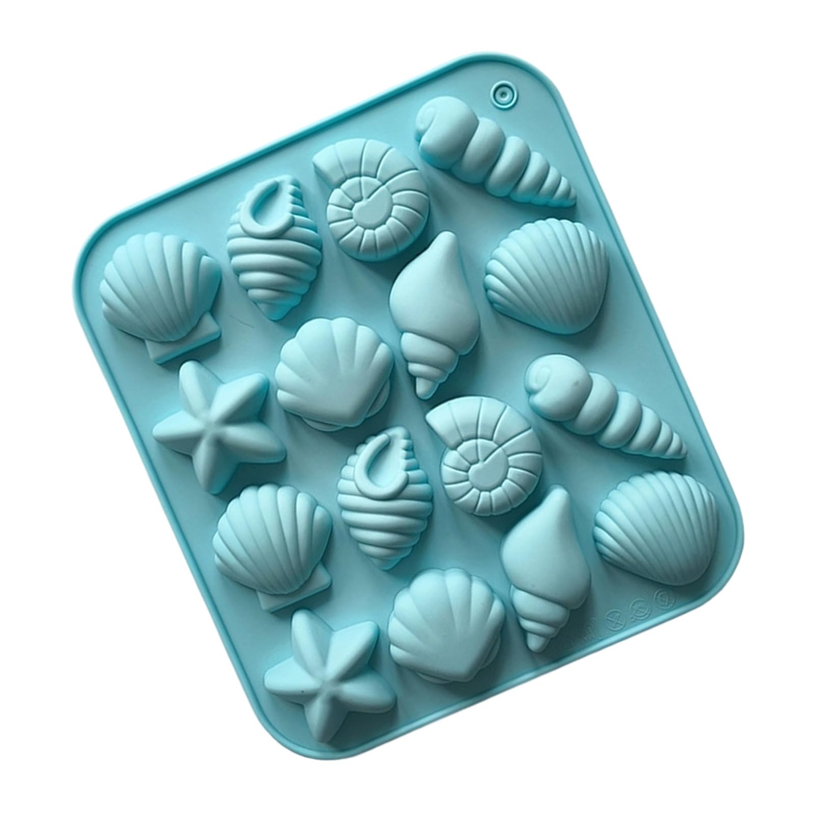 ATRYG 16 Cavity Sea Theme Silicone Baking for Chocolate Candy Shell Starfishes Food Grade Mould