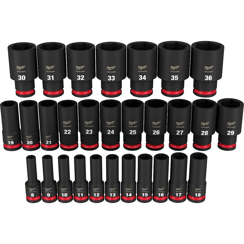 Set di chiavi a bussola a 6 punti SHOCKWAVE Impact Duty™ da 1/2", 29 pezzi, 49-66-7015