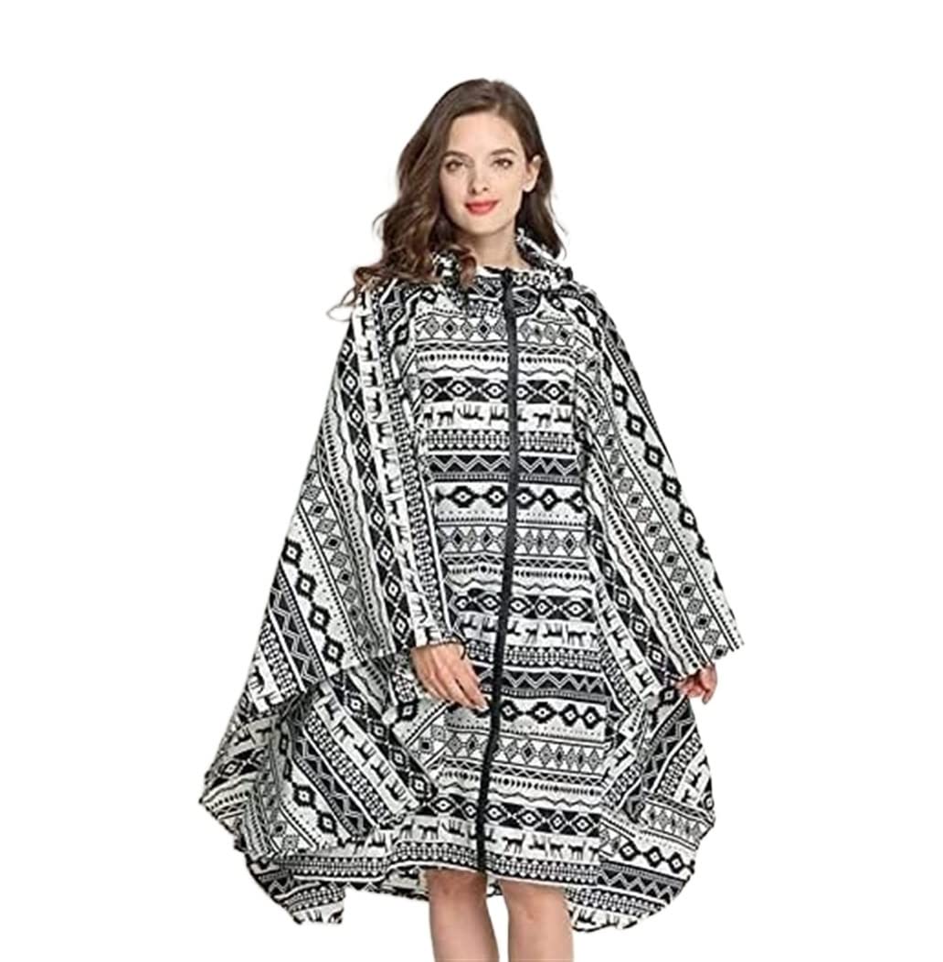 Poncho Pioggia Poncho Impermeabile Poncho Antipioggia Unisex, Poncho Antipioggia Con Cappuccio Ripiegabile, Giacca Impermeabile Riutilizzabile Per Adulti Cappotto di Pioggia Poncho Antipioggia ( Color