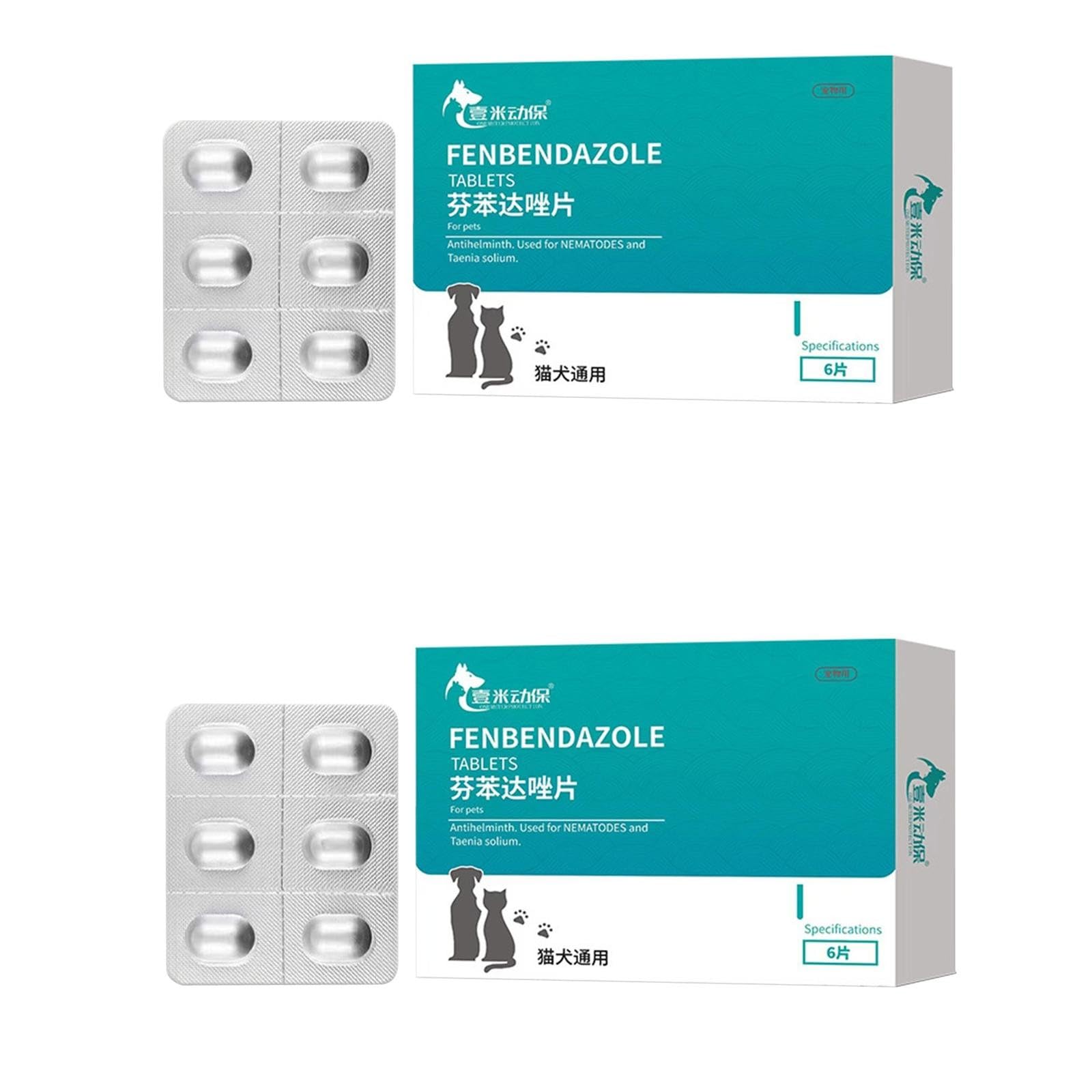 FTRGHNY Pastillas Antiparasitos Perros Pastillas Desparasitar Gatos 6 Comprimidos Pastillas Desparasitar Perros Interno Pastillas Garrapatas Antiparasitario Interno Perros
