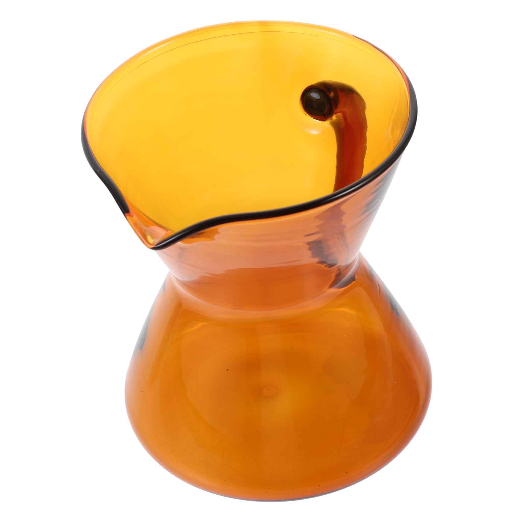 Cabilock 5pcs Stainless Kettle 300ml Glass Drip Pot Elegant Tea Pitcher Heat Insulation Handle