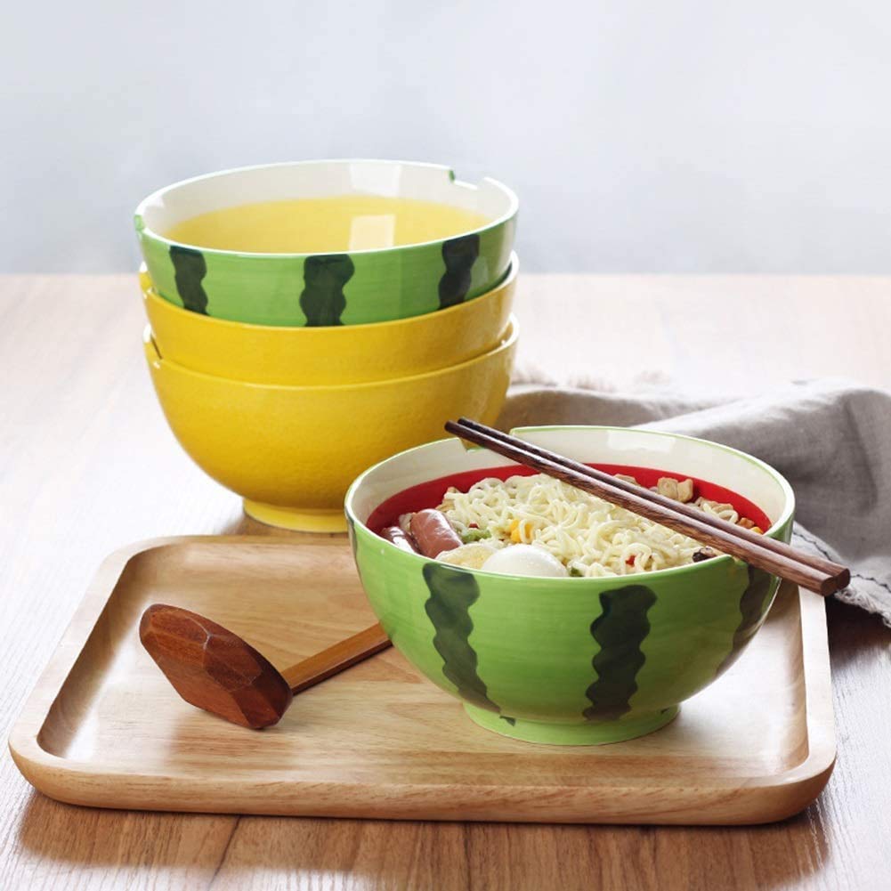 丼　ラーメン鉢　大鉢　サラダボウル　麺類鉢 Amazon.co.jp: 鉢丼麺鉢ラーメン丼溝付きサラダボウル磁器スープライス