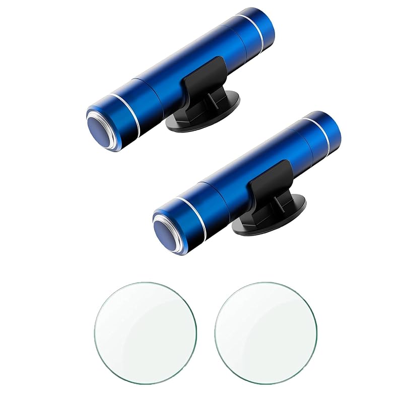 HHXS Quebra-Vidro Automotivo com Cortador de Cinto, Ferramenta de Emergência para Carro Azul, Kit com 2