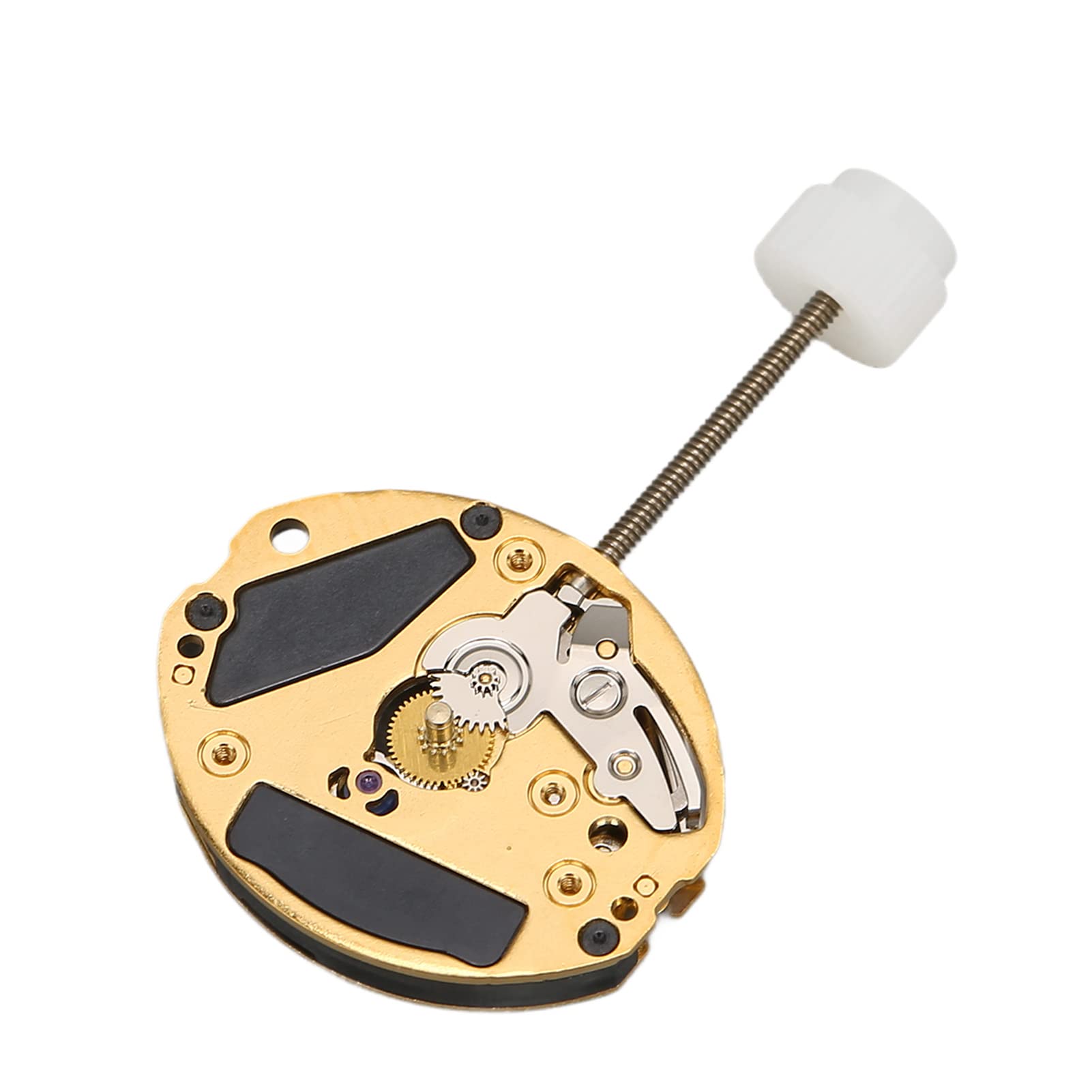 ZJchao Mechanizm Kwarcowy, Mechanizm Zegarka ze Stopu Zegarek Kwarcowy ETA 901001 Złoty Stop Rhinestone Zegarka Wymiana Części Naprawczych Akcesoria