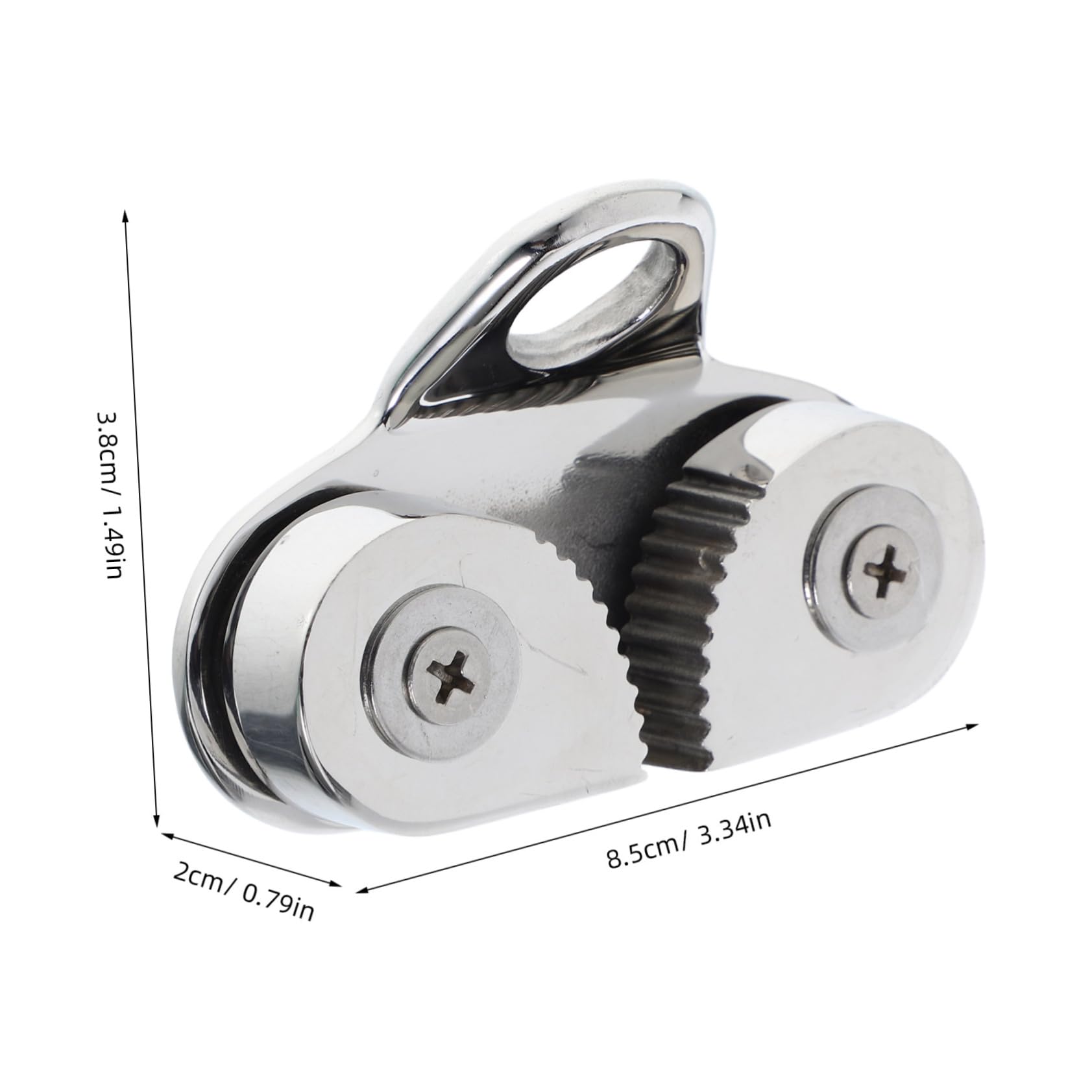 BESTonZON Morsetti in Metallo Inossidabile Resistente alla Corrosione con Rilascio Rapido, Fermo per Funi per Kayak e Accessori Nautici