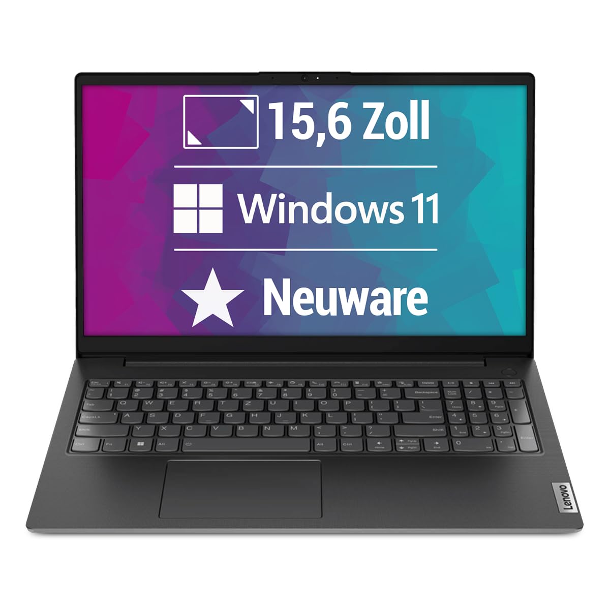 Lenovo V15 G4 AMN 15,6 Zoll Full HD Laptop AMD Ryzen 5-7520U@ bis zu 4,3 GHz 16 GB 512 GB SSD mit Windows 11 Pro & GRATIS Antiviren-Software NEU & OVP