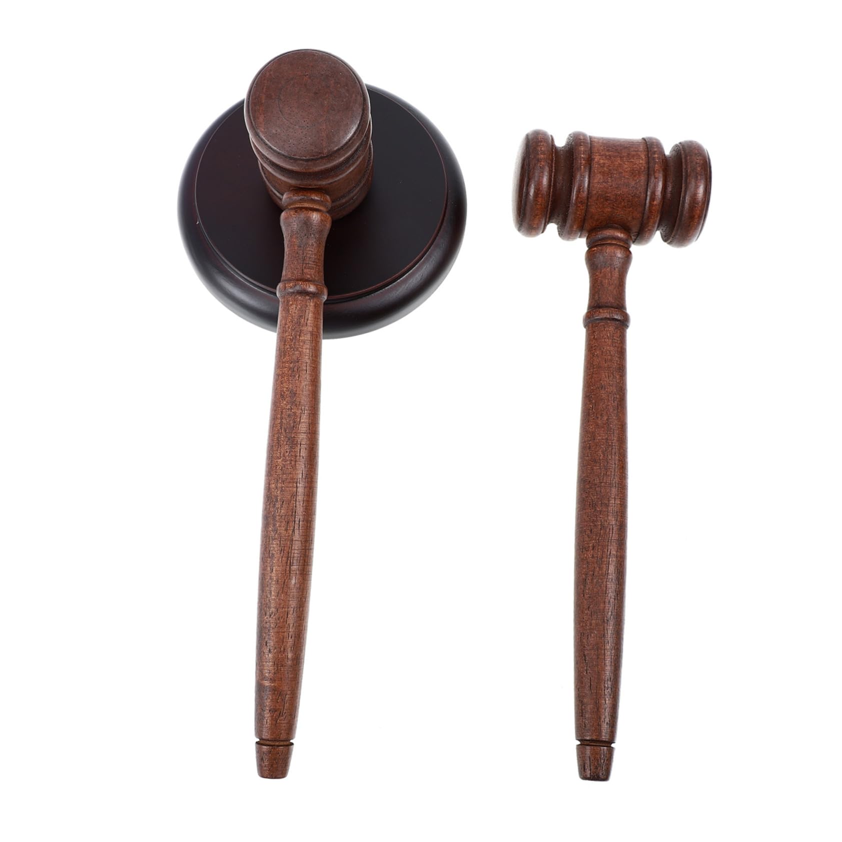 Martillo de Madera para Subasta y Juicio con Base Compacto y Duradero para Abogados Jueces y Subastadores Sonido Claro para Uso Audiencias y Eventos