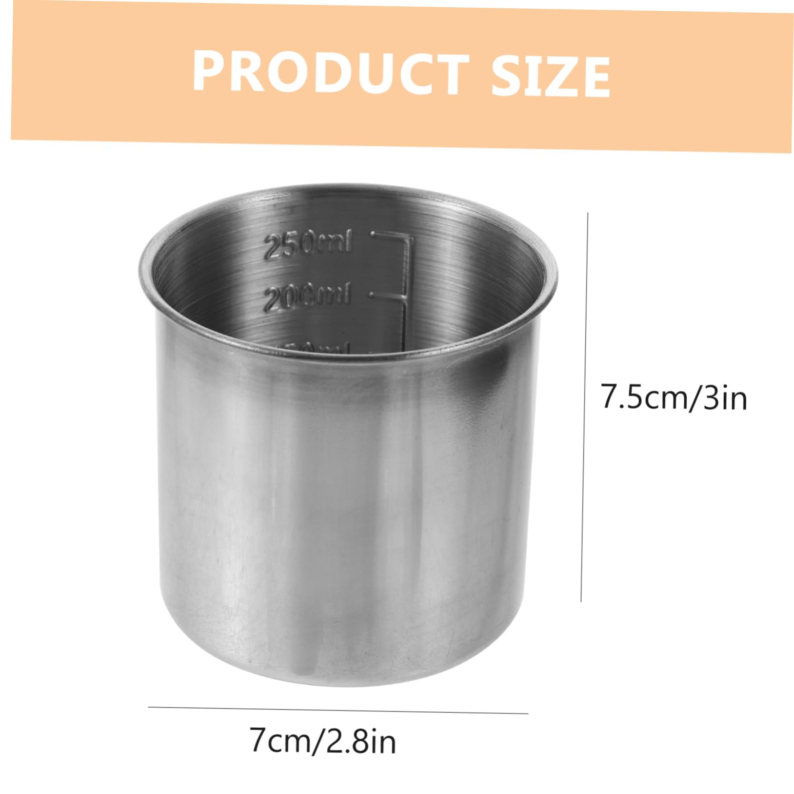 Produktbild von Edelstahl-Messbecher 2000 Ml Mit Griff Und Ausguss – Für Küche Und Labor