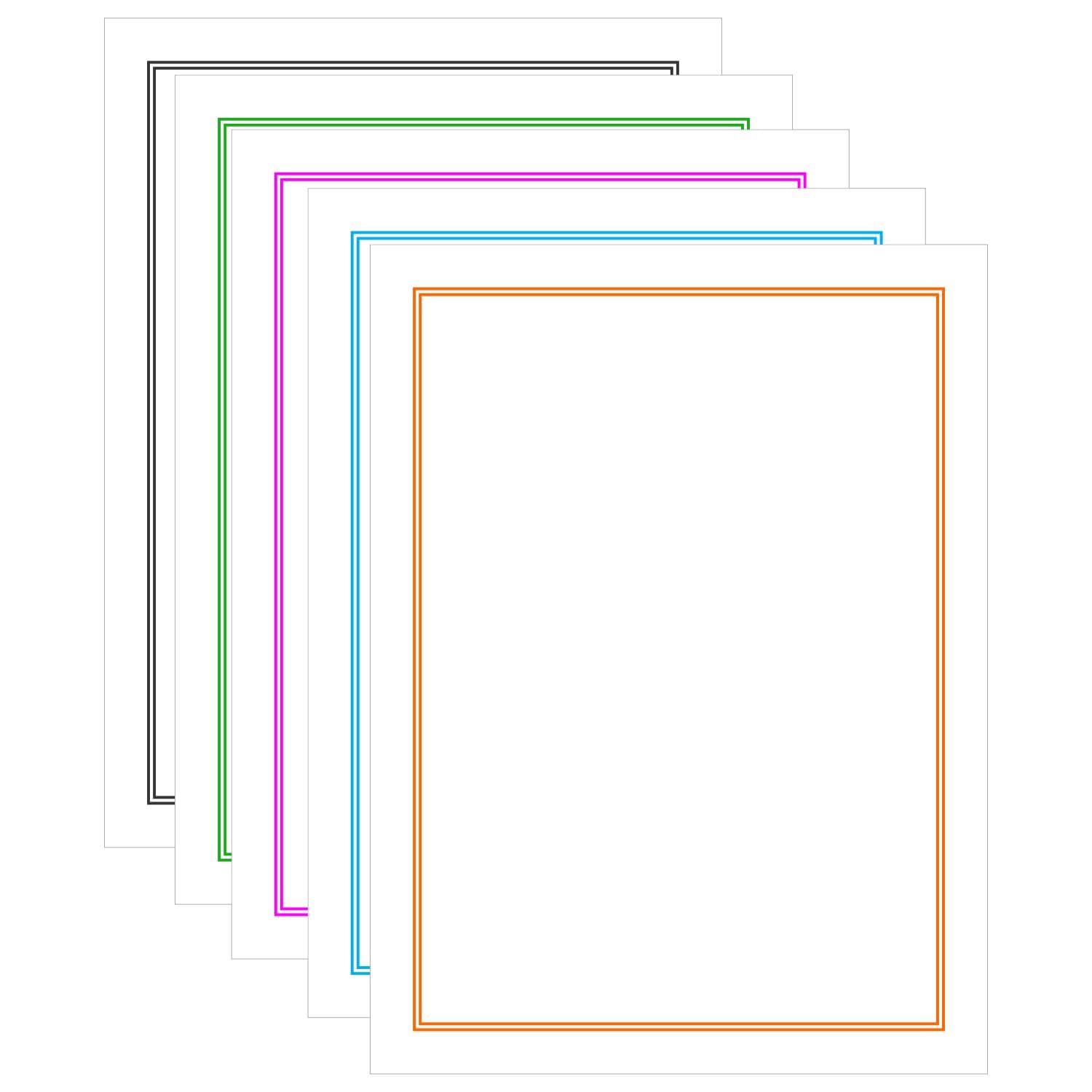 Color Borders For Paper Color In Paper Borders / Blank Pages With