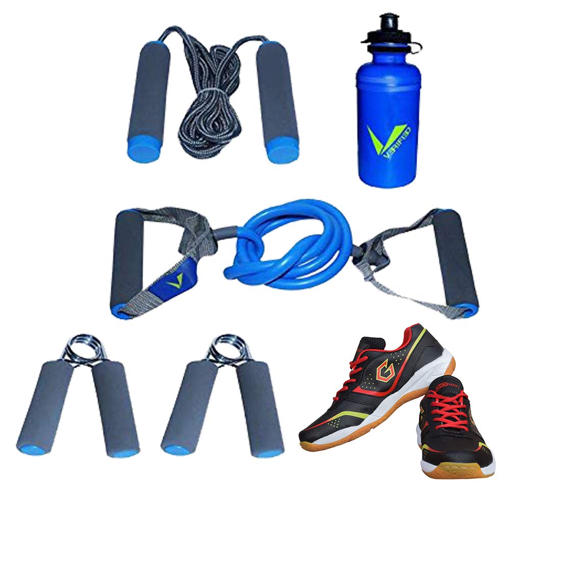 Badminton Shoe Smash Black Size-11 Kids with Verified Training Set-image-23