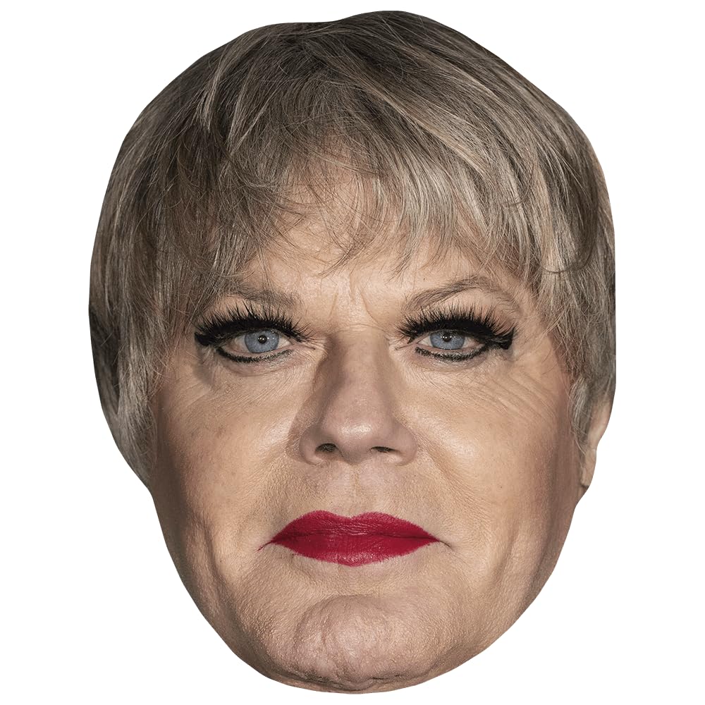 Suzy Eddie Izzard (Make Up) Celebrity Mask, Flat Card Face, Fancy Dress Mask