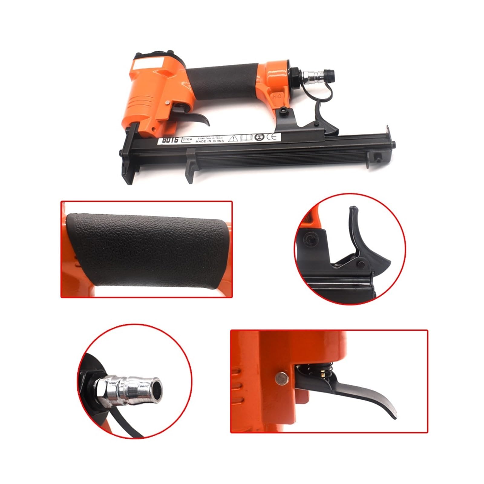 Pistolet do gwoździ, FS8016 Zszywacz Pneumatyczny Drobny Zszywacz Do Mebli Do Obróbki Drewna Zszywacz Pneumatyczny Meble Pneumatyczne Zszywacze
