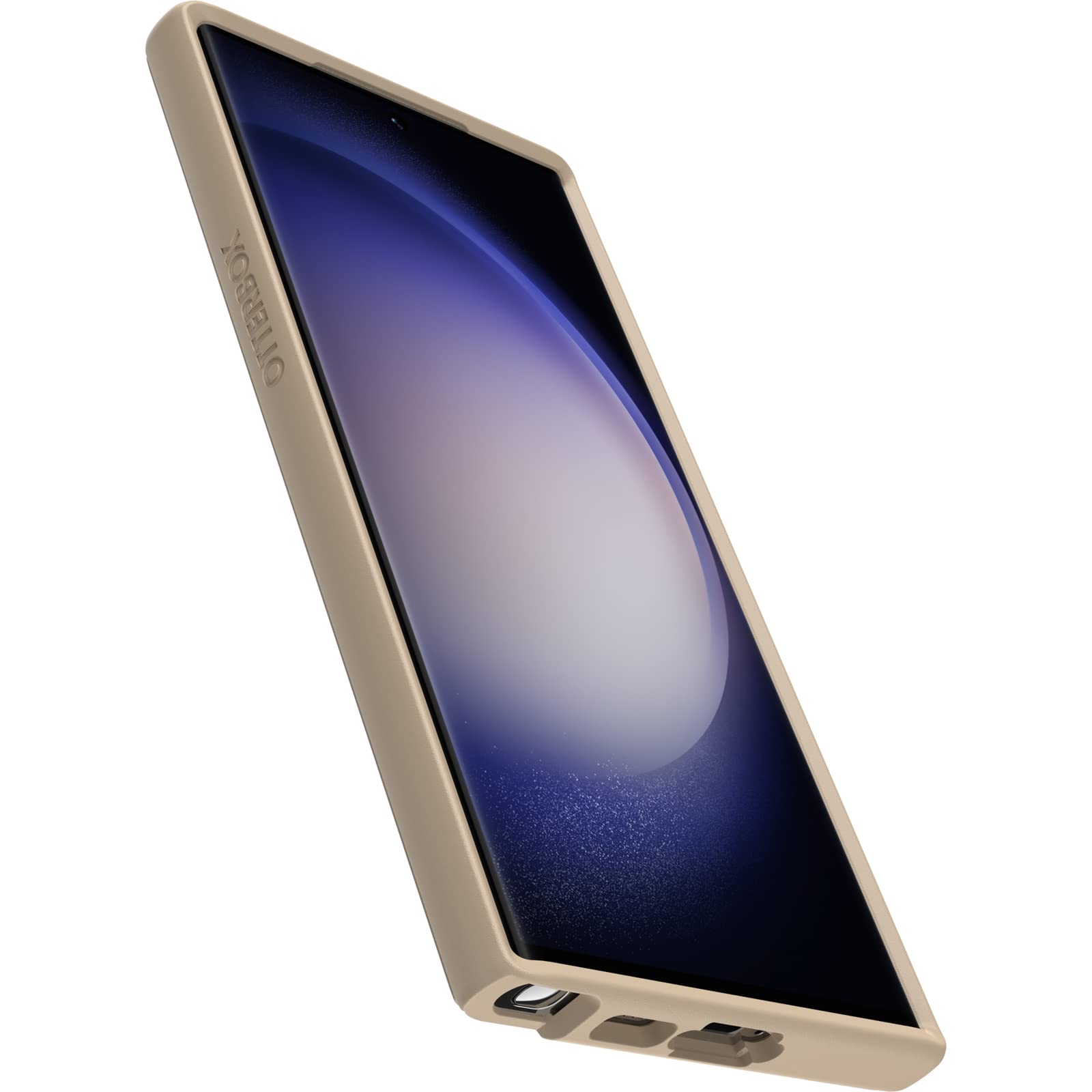 OtterBox Cover per Samsung Galaxy S23 Ultra Symmetry, resistente a shock e cadute,sottile, testata 3x MIL-STD 810G, protezione antimicrobica, Beige